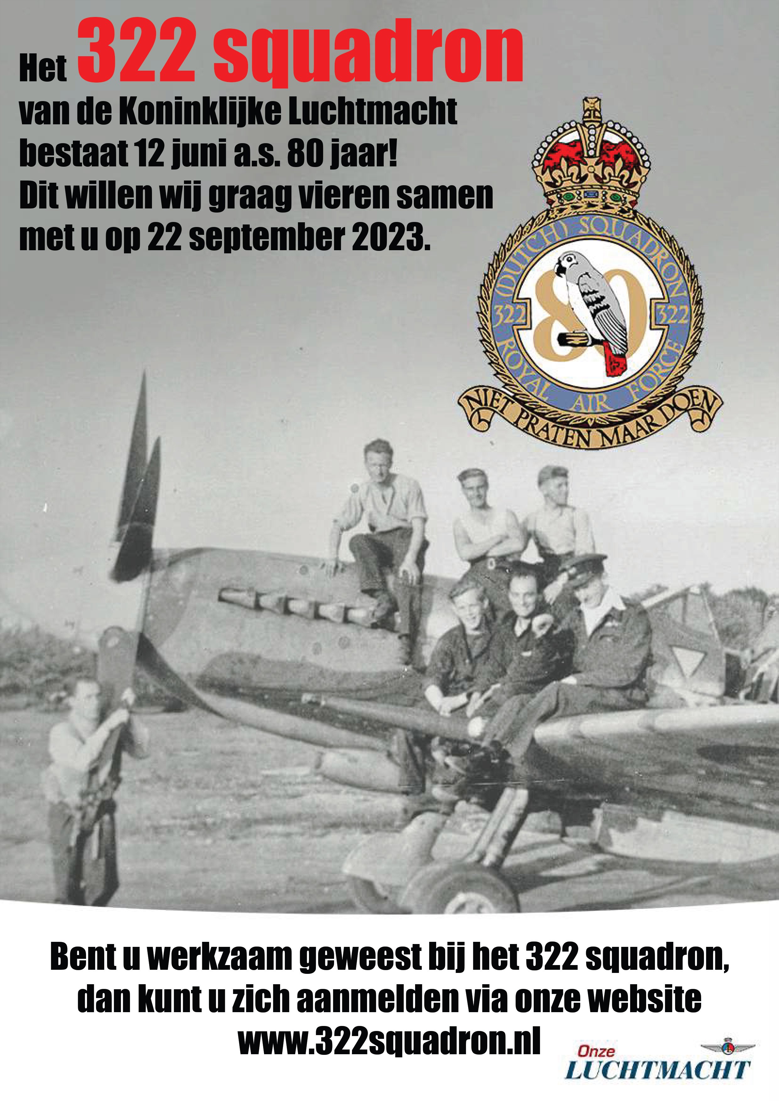 Reünie: 322 Squadron “80 Jaar”.